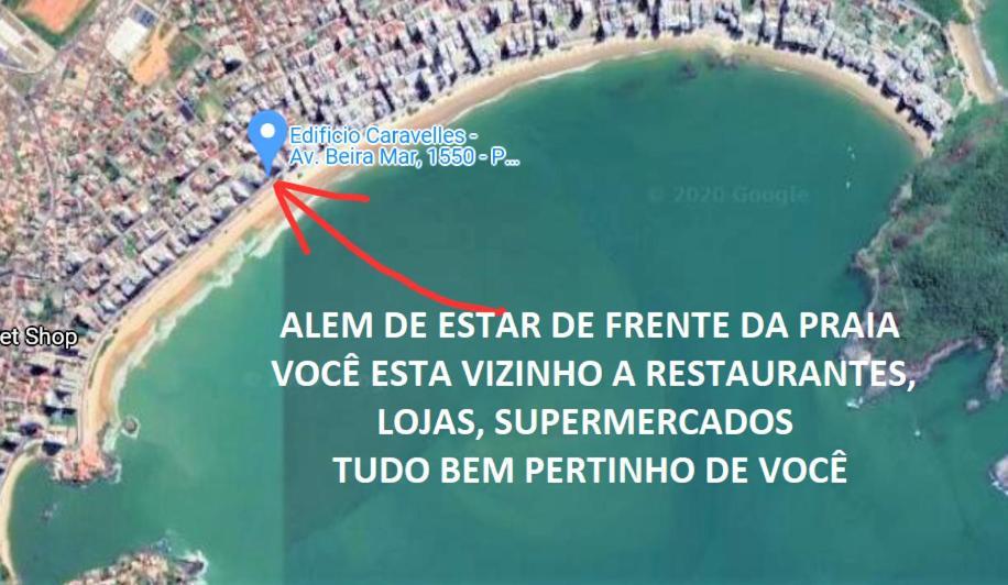 Guarapari - Apto Linda Vista - Av Beira Mar-Praia Do Morro Экстерьер фото